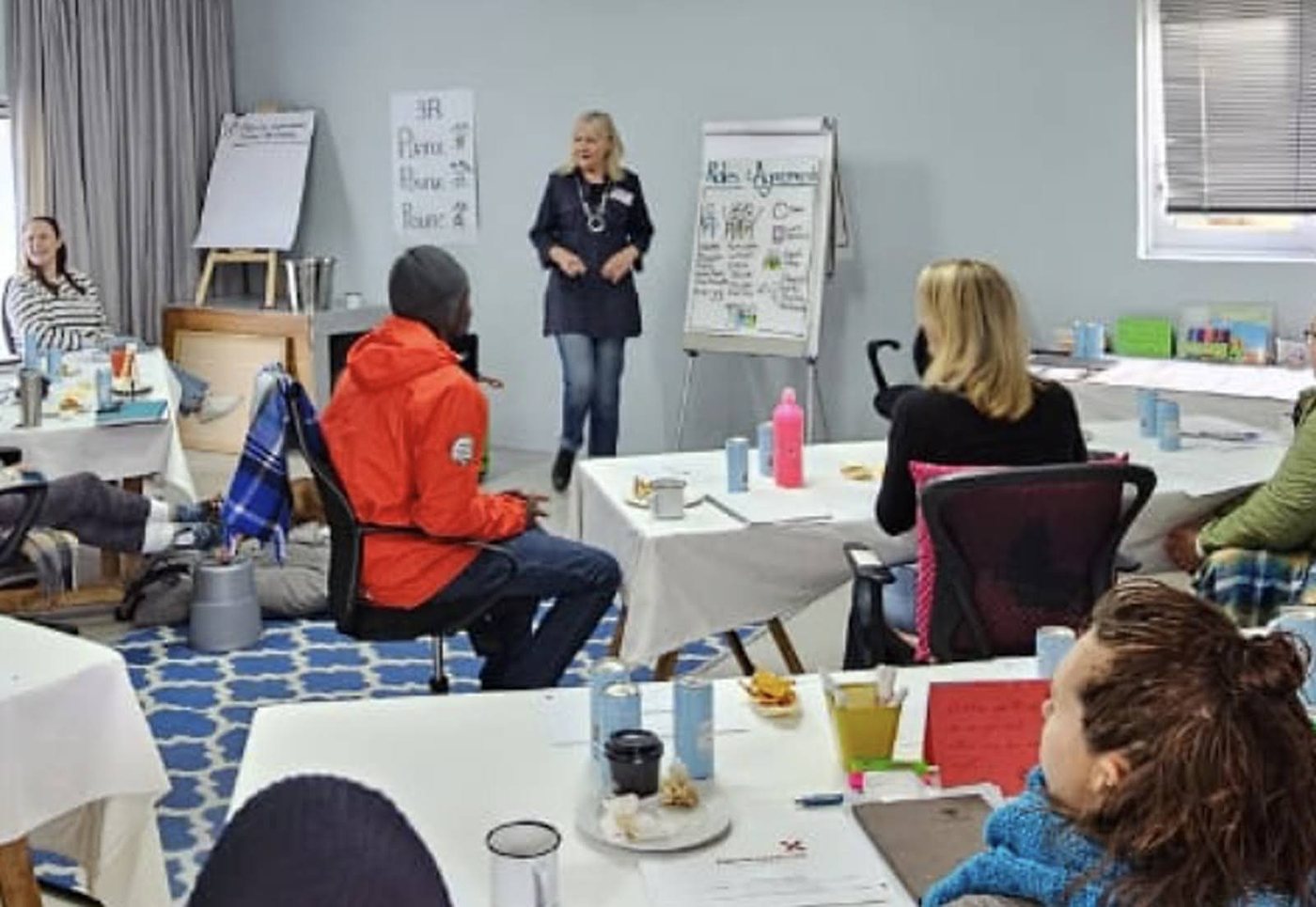 Kay facilitating a team session